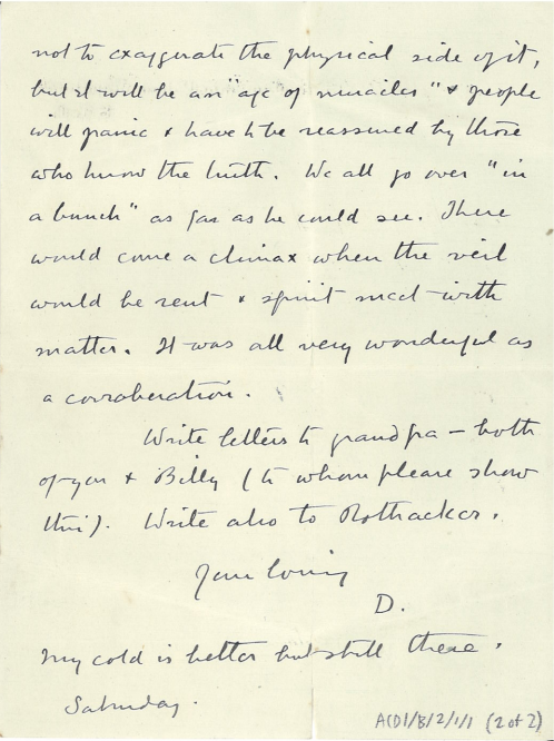 The letter which was typed out above